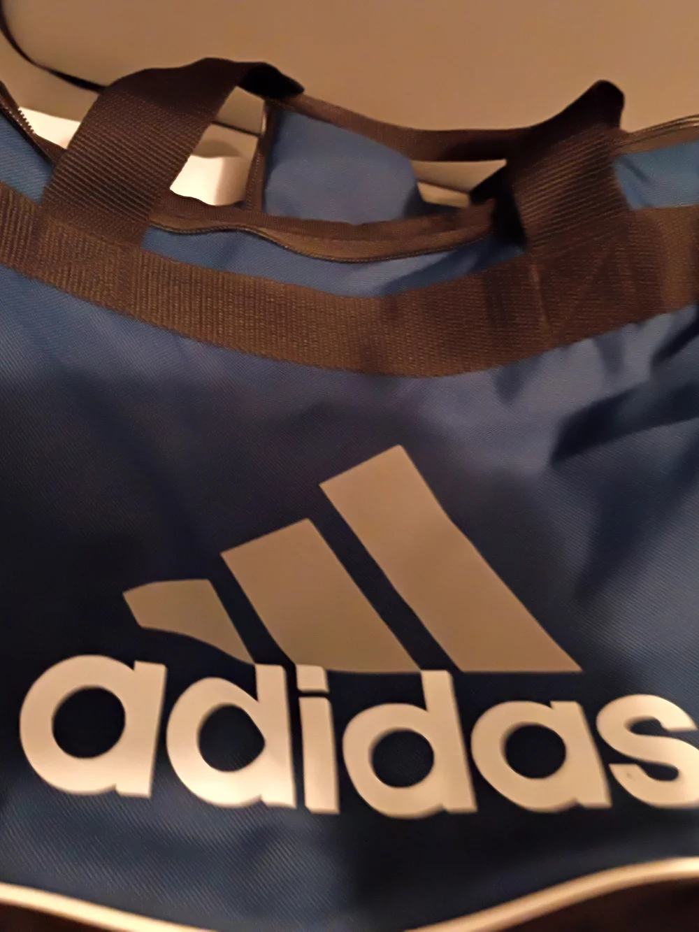 adidas Navy Blue Sports Tote with White Logo